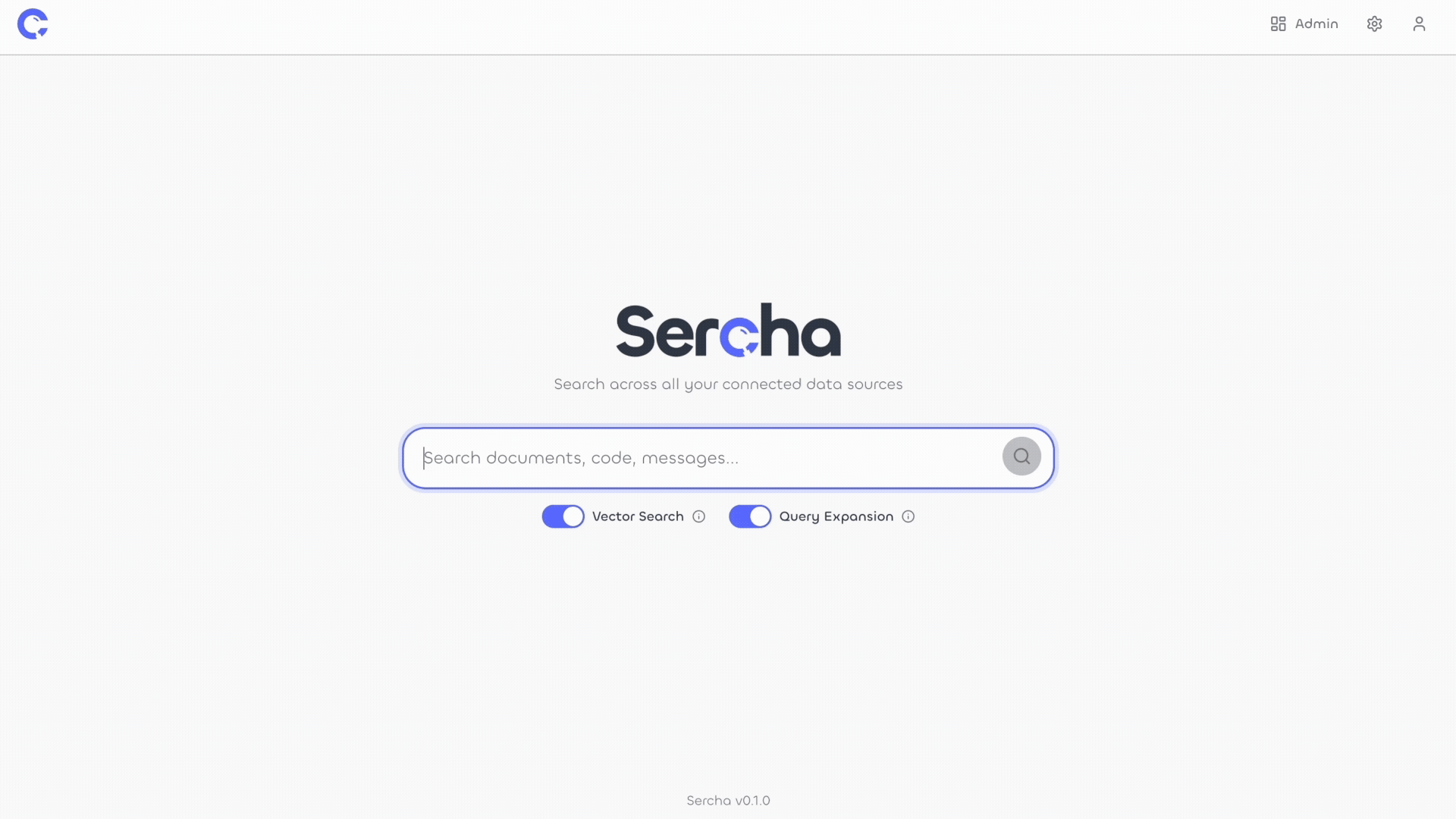Sercha search interface demo